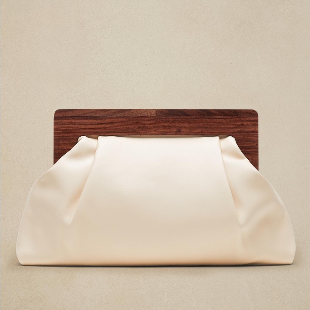 Leather clutch NWT